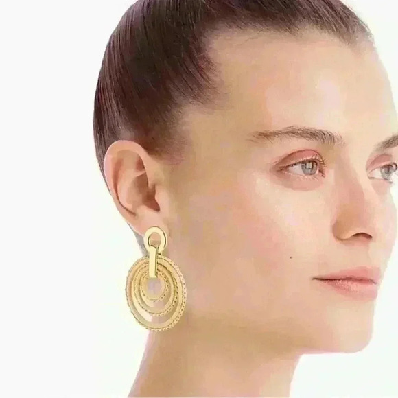 Layered Raffia Hoops For Women | J.Crew J Crew Layered Rafia Hoops (coming soon)